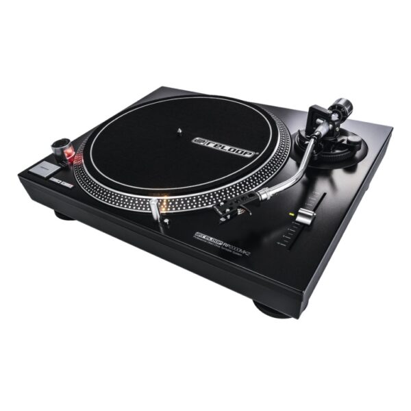 RELOOP - RP-2000 MK2 - TOCADISCOS DE DJ DE CUARZO CON ACCIONAMIENTO DIRECTO, 2 es el plato ideal para DJ's en progresión Con cápsula fonocaptora OM Black de alta calidad de  Ortofon pre-montada.