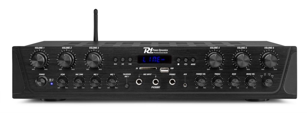 Power Dynamics - PV260BT AMPLIFICADOR DE AUDIO DE 6 ZONAS 600W