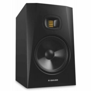 adam-audio-t8v-studio-monitor-angle ADAM AUDIO - T8V - Monitor activo 2 vías tweeter U-ART 1.9' - Woofer de polipropileno de 8' y con bass-reflex posterior, Control de respuesta EQ posterior - Potencia total RMS: 90 W