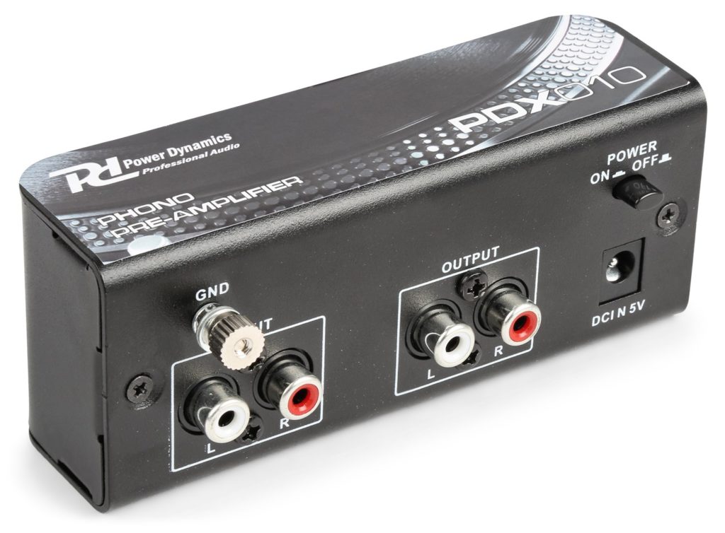 POWER DYNAMICS - PDX010 PREAMPLIFICADOR PHONO - Con este previo phono usted puede volver a conectar su antiguo giradiscos a su nuevo amplificador..en una entrada de línea