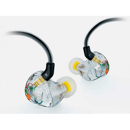 XVIVE - T9 MONITOR IN EAR - Auriculares para monitorización IN-EAR, Incluye Estuche de transporte Herramienta de limpieza Adaptador jack estéreo de 6,3 mm a minijack estéreo de 3,5 mm Almohadillas en 3 materiales y tamaños diferentes