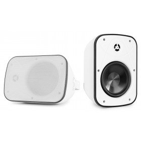 Power Dynamics - BD50W - ALTAVOZ DE PARED INTERIOR/EXTERIOR BLANCO 120W. Tecnología OBE, ( Radiador de graves) Tweeter: 1” Cupula de seda Woofer: 5” Polipropileno med/grav, Impedancia 8 Ohm, (Se suministra por parejas)