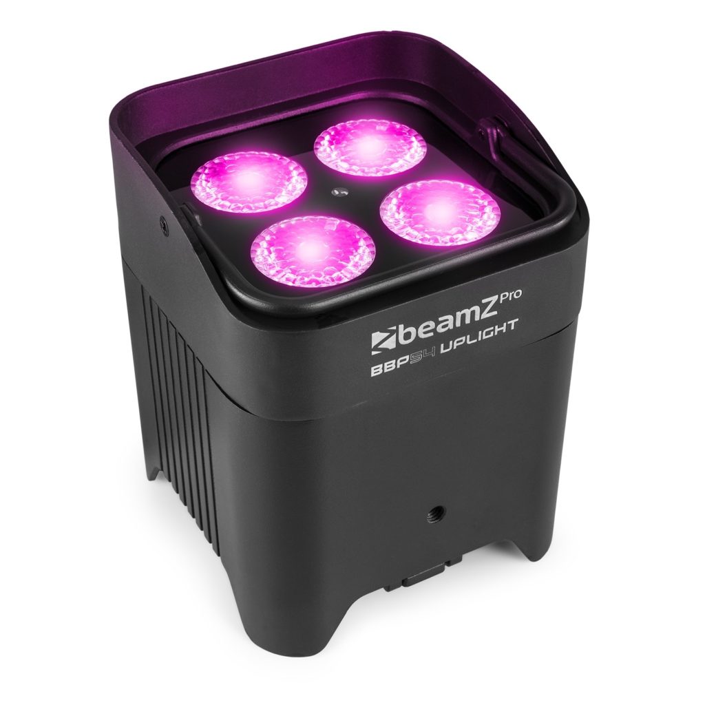 BeamZ Pro - BBP54 - FOCO PAR CON BATERÍA 4X 12W IP65, Wireless DMX,  (también para linkear) Modulo reemplazable de batería