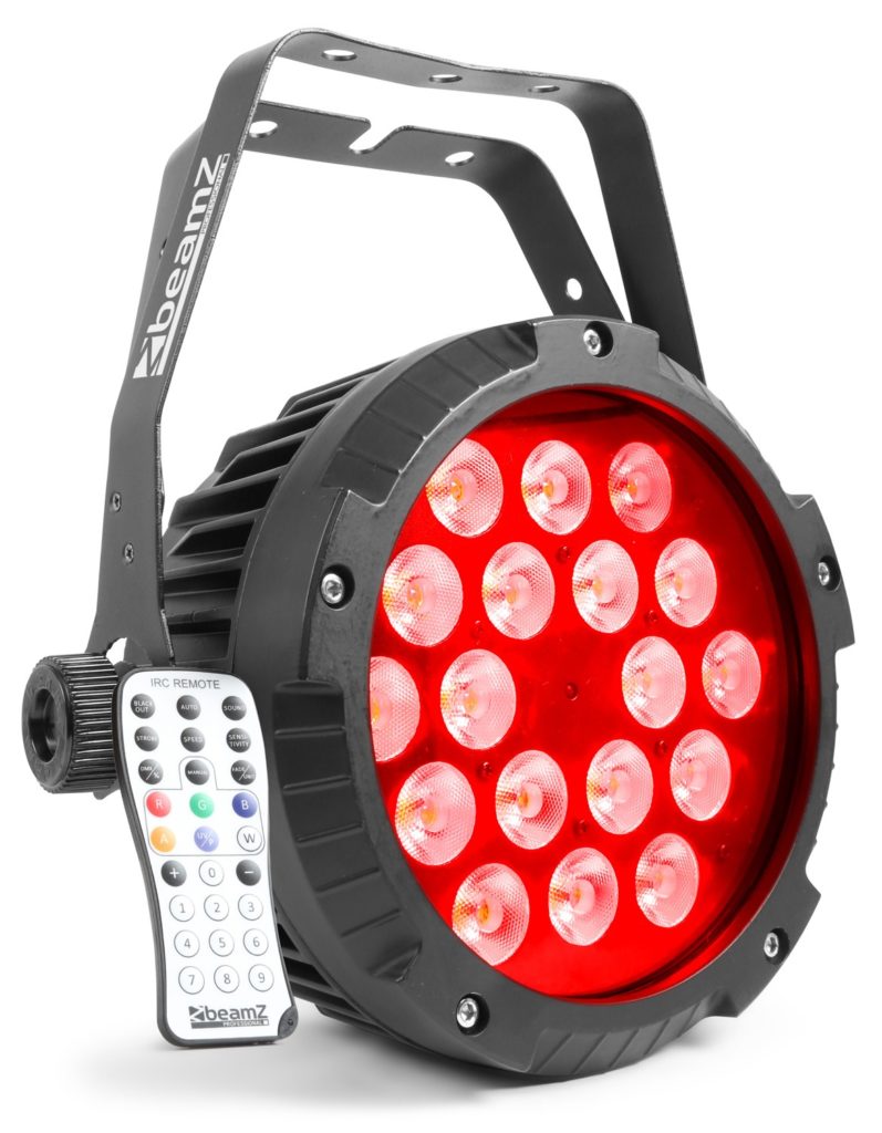 BeamZ Pro - BWA418 FOCO PAR LED ALUMINIO IP65, 18 LEDs x 12W 4 en 1 Color RGBW