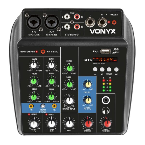 VONYX - VMM100 - MEZCLADOR AUDIO CON USB/BT