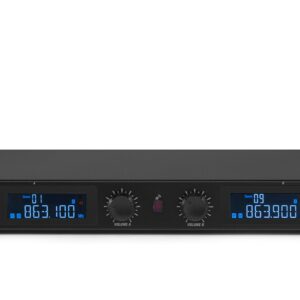 Power Dynamics - PD632H - 2X 20 CANALES DIGITAL UHF MICRO INALAMBRICO CON 2 MICROS,