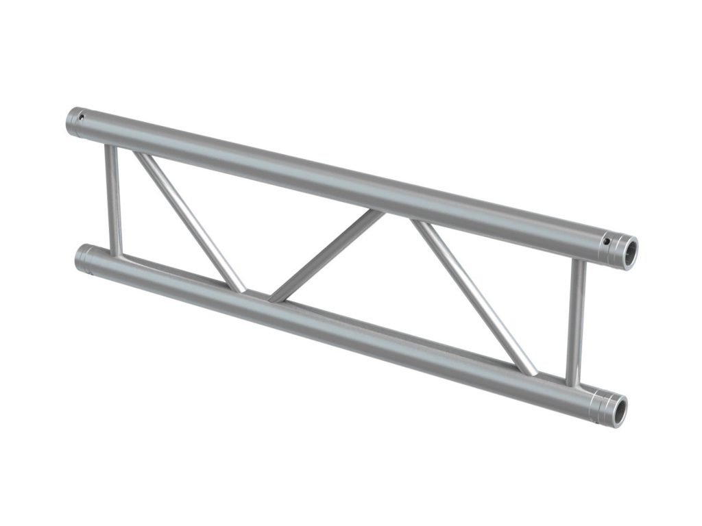 BeamZ Pro - P32-L71DUO - TRUSS 0,71M STRAIGHT, Travesaños de 2 puntos aluminio, tubos 50 x 2 mm, brazos de 16 x 2 mm, Dimensions (L x W x H) 710 x 290mm