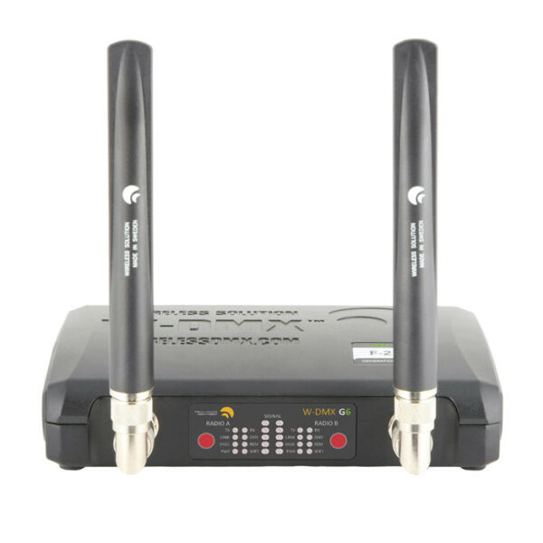 Wireless Solution - BlackBox F-2 G6 Transceiver - Emisor y receptor inalámbrico DMX, ArtNet y Streaming ACN