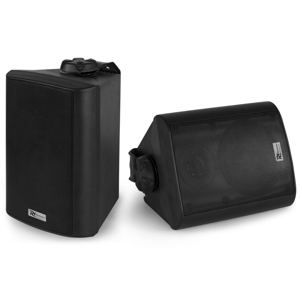 Power Dynamics - BC40V - PAREJA ALTAVOCES NEGRO 100V 8 OHM 4" 100W - IPX5, Resistente a intemperie IPX5 Uso en interior o exterior