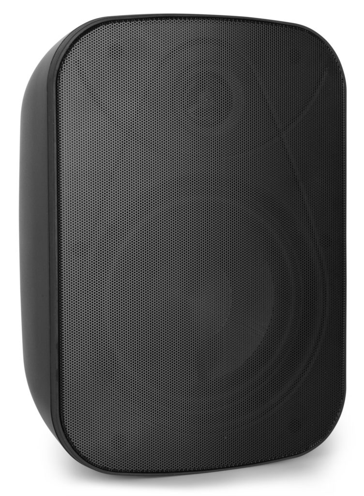 Power Dynamics - BD65TB - ALTAVOZ DE PARED INTERIOR/EXTERIOR IPX5 NEGRO, Tecnología OBE, (radiador de graves) tweeter de 1” de cúpula de seda y woofer de polipropileno de 6.5” para graves y medios. Impedance 100V, 70V, 8 Ohm