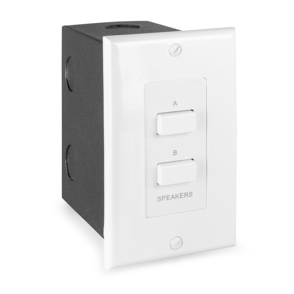 Power Dynamics - PDWS2 - SELECTOR ALTAVOCES POR PULSADOR A/B, Empotrable