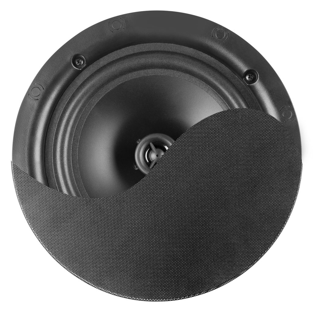 Power Dynamics - NCSP6B - ALTAVOZ DE TECHO DE BAJO PERFIL 100V 6.5" NEGRO, altavoces de 2 vías de alta calidad incorporan rejilla metálica (con enganche magnético) Output power: RMS 30W