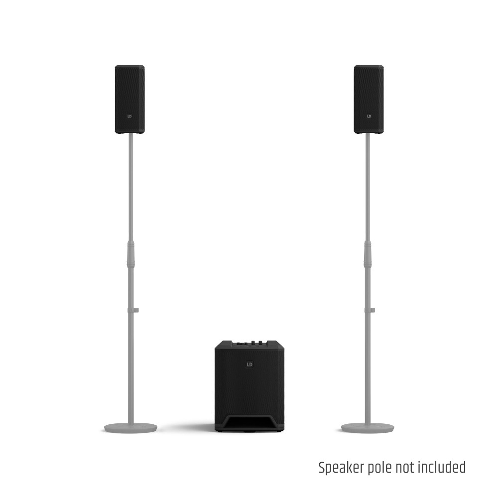 LD Systems - LDDAVE10G4X - LD Systems DAVE 10 G4X Sistema de sonido 2.1 activo compacto, Potencia (RMS) 340 W, subwoofer de 10" y dos satélites de 4" - Imagen 10