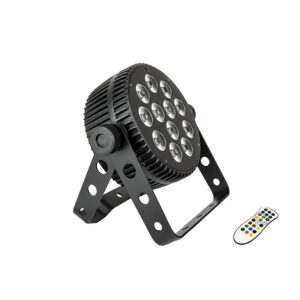 MARK - MKL 120 S RGBW - Foco LED 12 x RGBW 8w c.u.  Silencioso, PAR tipo slim, de interior, ángulo de haz 25º