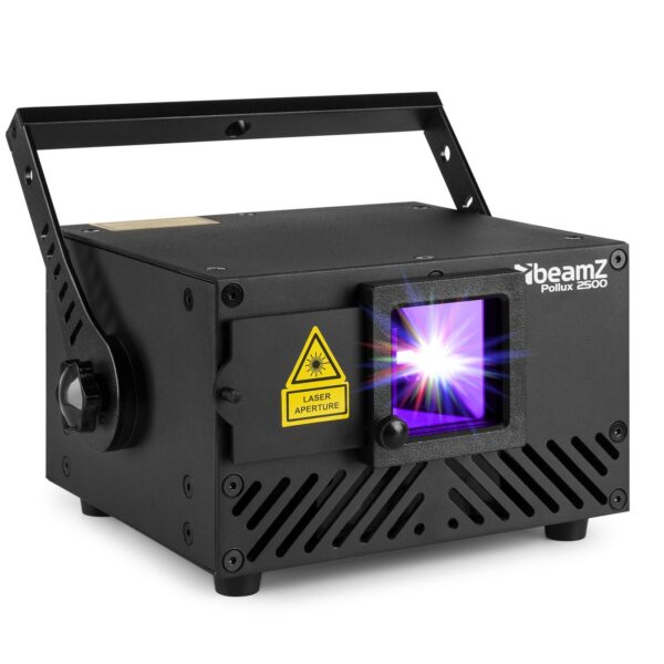 BeamZ - ILDADB25  - Potente láser de animación analógica de 2,5 W.  Laser Red	600mW @ 638nm Laser Green 800mW @ 520nm Laser Blue 1100mW @ 450nm