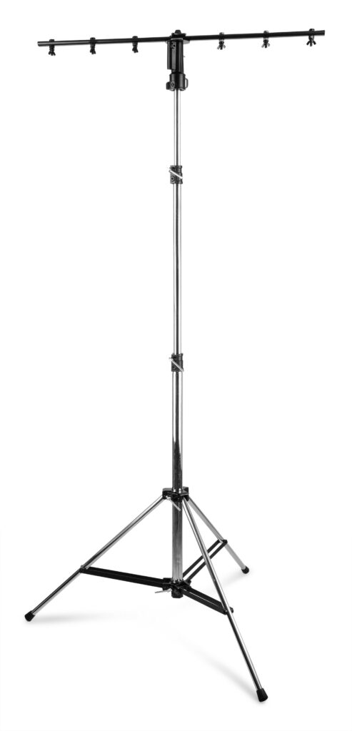 beamZ Pro - WLS70 - TRÍPODE LUCES T-BAR 40KG, Longitud T-Bar: 100cm con 6 posiciones