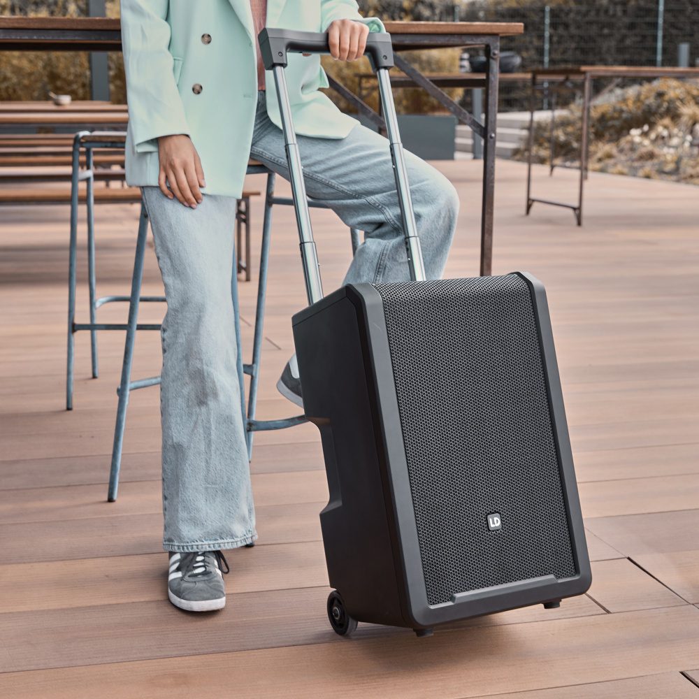 LD Systems - ANNY® 10 HHD B5 - Altavoz PA Bluetooth® de 10″ con batería, mezclador y 1 micrófono inalámbrico - Imagen 20