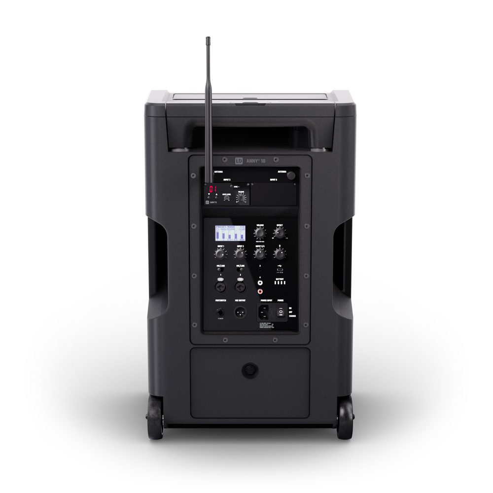 LD Systems - ANNY® 10 HHD B5 - Altavoz PA Bluetooth® de 10″ con batería, mezclador y 1 micrófono inalámbrico - Imagen 4