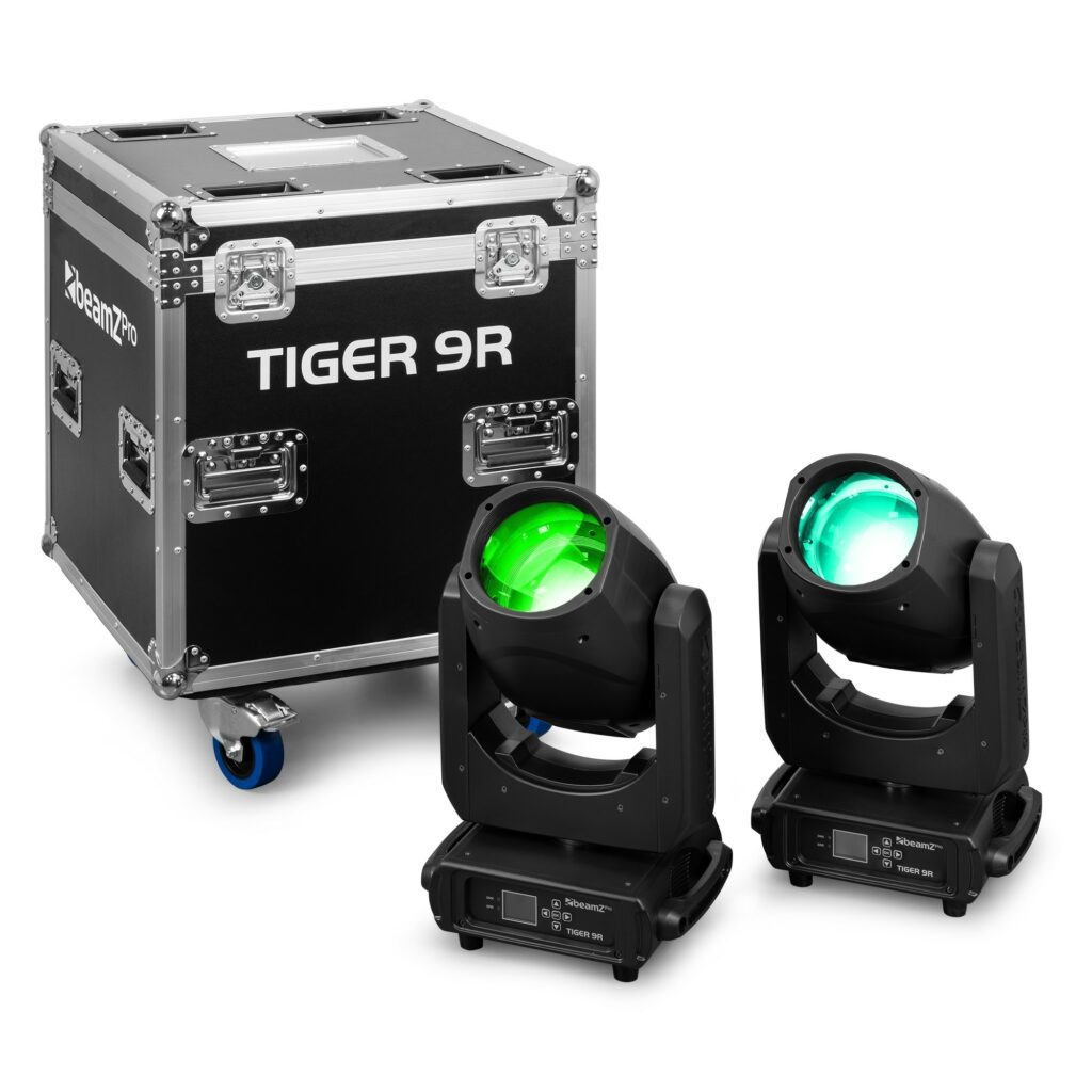 BeamZ Pro - Tiger 9R 260W  - Cabeza Móvil Beam 2uds en Flightcase