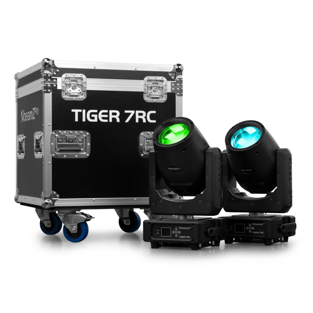 BeamZ Pro - Tiger 7RC 230W -  Cabeza Móvil Beam 2uds en Flightcase