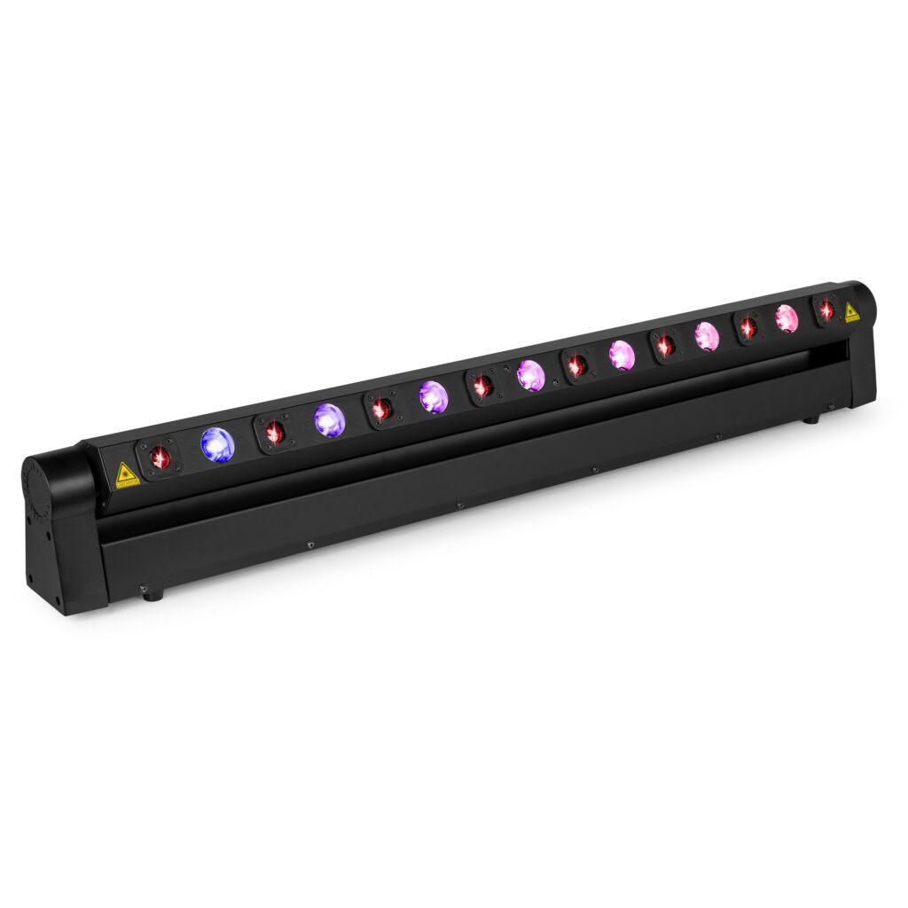 BeamZ - Hyaden -  Barra móvil con 7 LED y 8 rayos láser