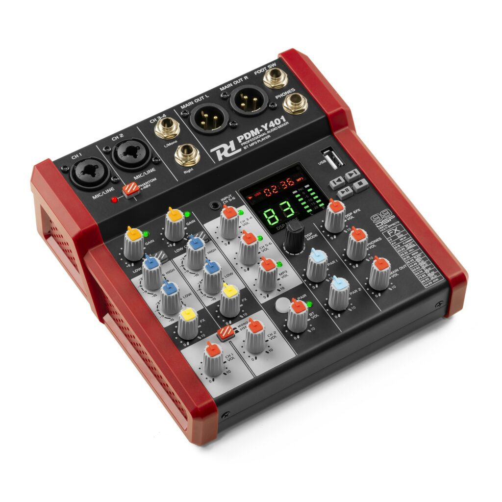 Power Dynamics - PDM-Y401 Mezclador de estudio 4-Ch
