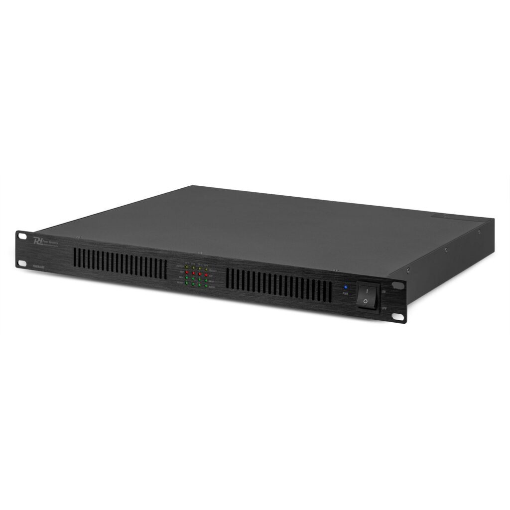 Power Dynamics - PMDA4120 Amplificador 4 canales Clase-D 100V/8Ohm 4x 120W