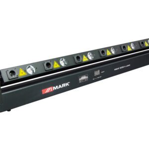 MARK - MBAR 3230 R LASER MKII - barra de iluminación que incluye 6 LEDs de 3W de color blanco cálido (3200 ºK) y 7 LASERs de color rojo.
