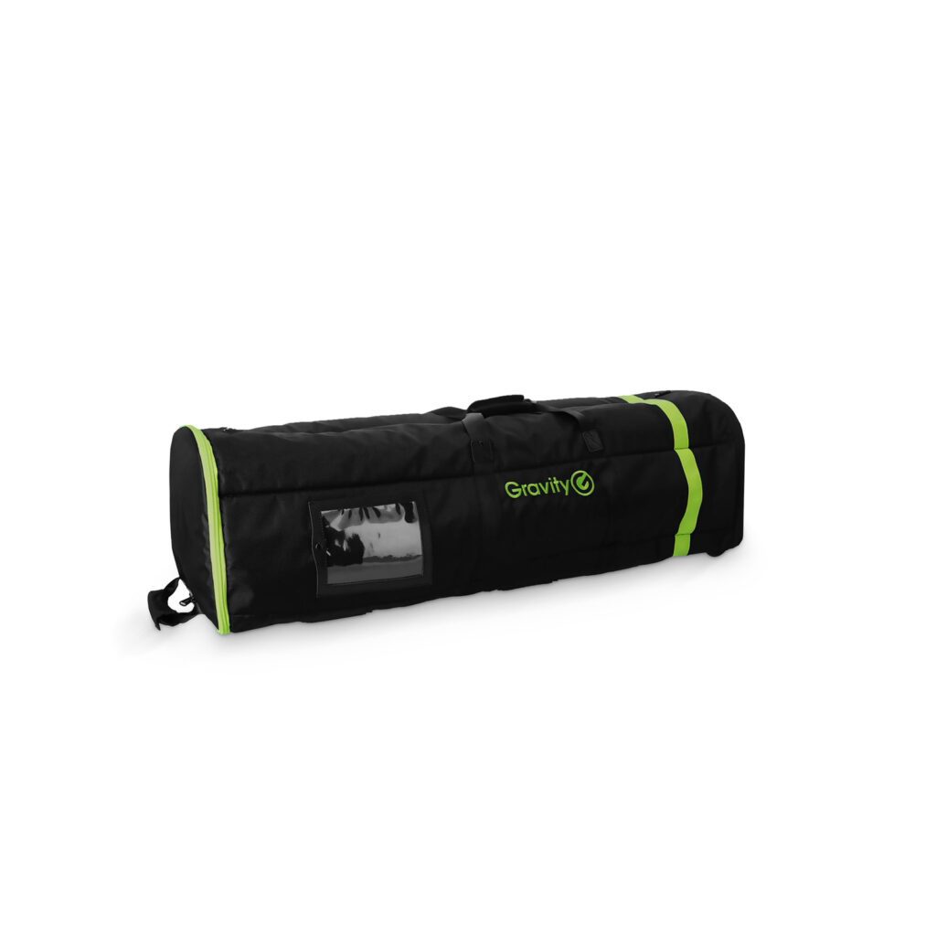 Gravity - TBG MS 6 B - Bolsa de transporte Touring con capacidad para 6 soportes de micrófono, con ruedas