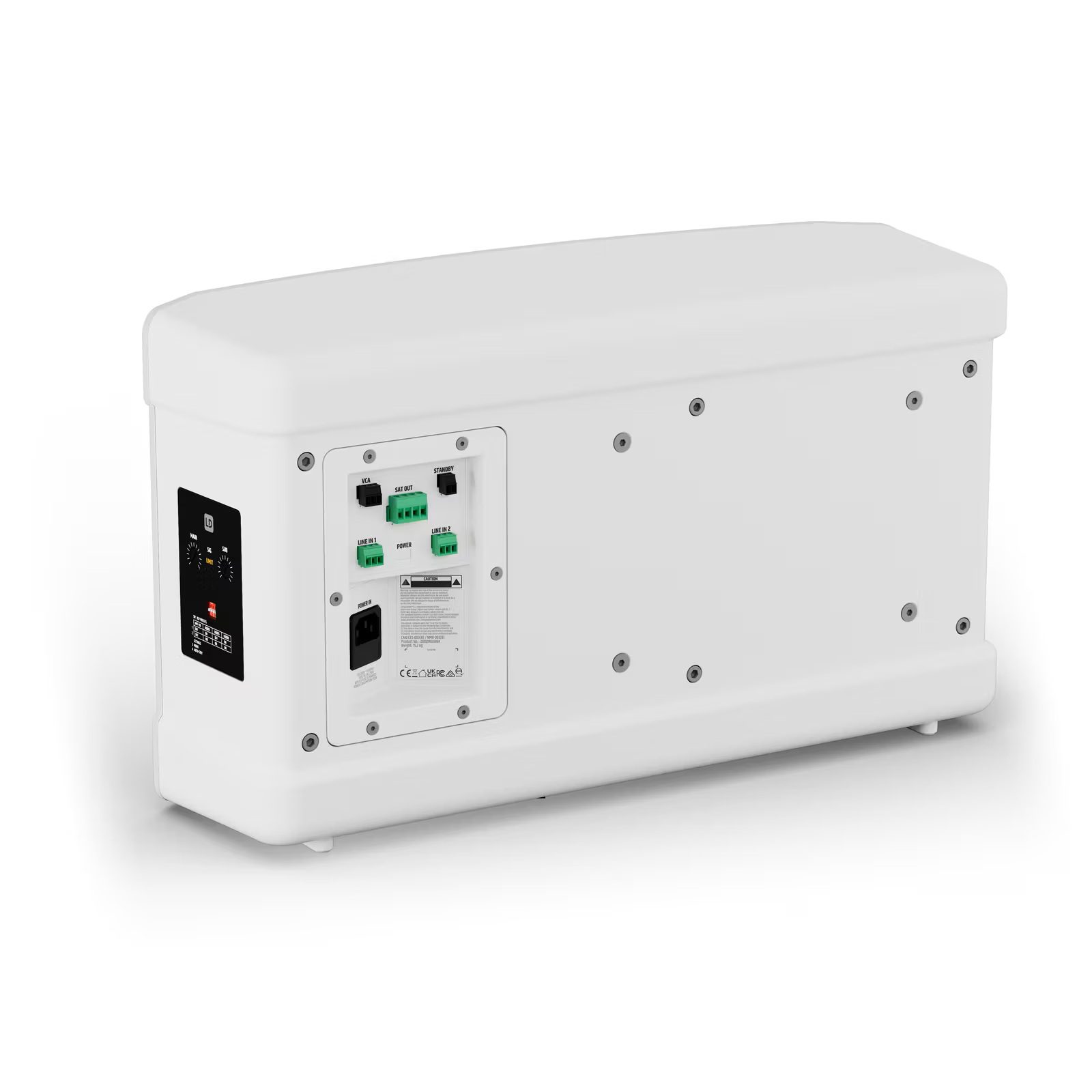 LD Systems - DQOR® SUB 8 A W - Subwoofer activo para instalación interior, blanco - Imagen 8