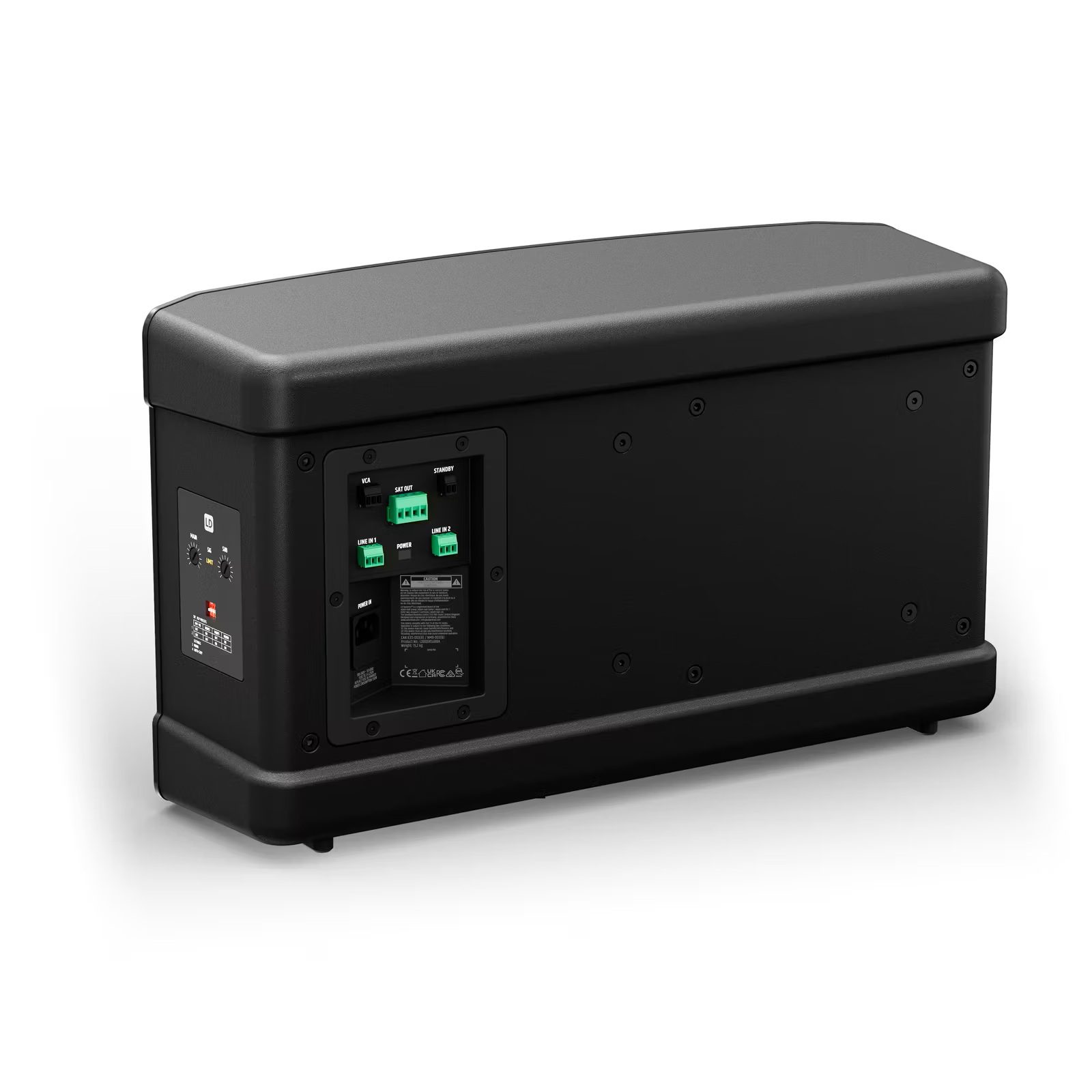 LD Systems - DQOR® SUB 8 A - Subwoofer autoamplificado para instalación interior, negro - Imagen 4