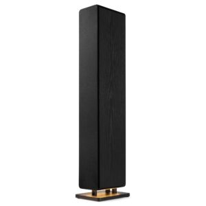 AUDIZIO - ARCO - Altavoz de torre activa con DAB negro, Elegante altavoz de torre con amplificador incorporado DAB+ / FM Radio Función de reproducción USB Receptor BT para transmisión de audio