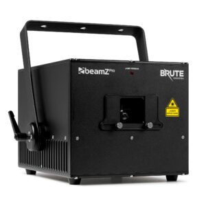 BeamZ pro -  Brute 12000FB4  - Láser de diodo puro para exteriores, Rojo (2800 mW), verde (2800 mW) y azul (6500 mW)