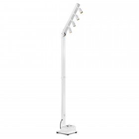 BeamZ -  BPL410W -  Luz de mástil a batería, 4 LED de 10 W de color blanco cálido. Zoom manual: 4-34 grados Ángulo de iluminación ajustable