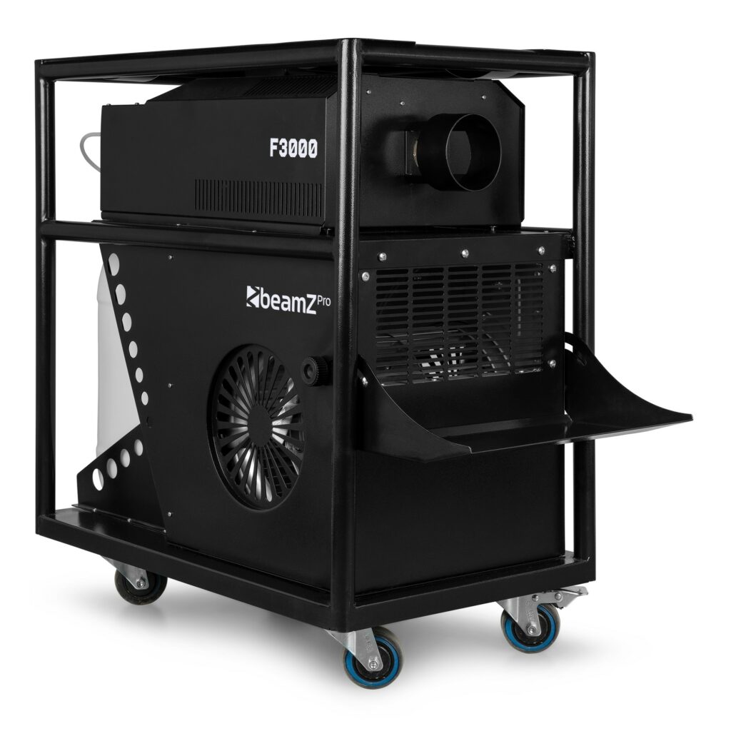 BeamZ pro -  F3000 Pro Haze - Maquina de niebla en trolley