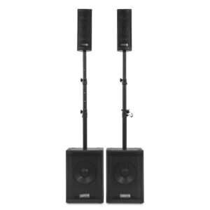 VONYX - VX1020BT Conjunto Activo Bafles 2.2. Conjunto completo Plug & Play de altavoces 2x 10" Subwoofer (activo y pasivo) Tops 2x doble 2x 4,5" un tweeter y otro de medios