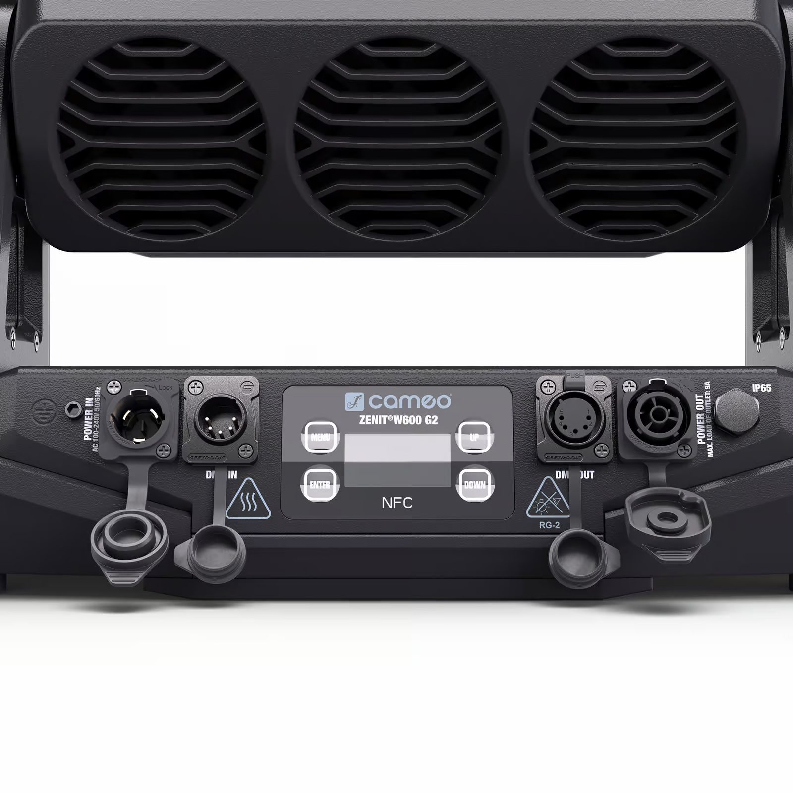 Cameo - ZENIT® W600 G2 IP65 LED Wash Light, 40 LED RGBALC de 50 W con un flujo luminoso de 32 000 lm y un consumo de energía de 660 W. Alta reproducción cromática con CRI 98 y TLCI 95 para escenarios, televisión y retransmisiones. - Imagen 5