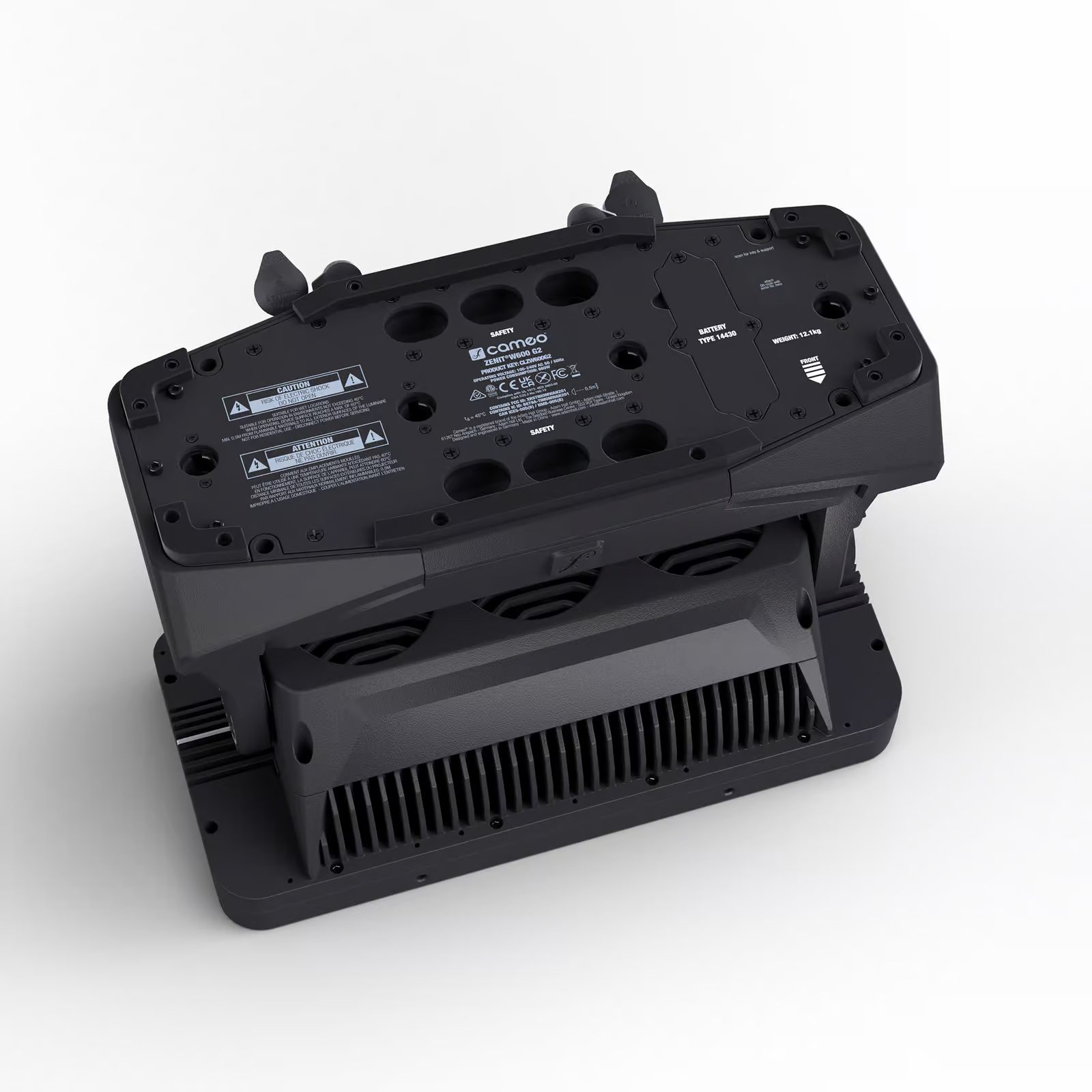 Cameo - ZENIT® W600 G2 IP65 LED Wash Light, 40 LED RGBALC de 50 W con un flujo luminoso de 32 000 lm y un consumo de energía de 660 W. Alta reproducción cromática con CRI 98 y TLCI 95 para escenarios, televisión y retransmisiones. - Imagen 6