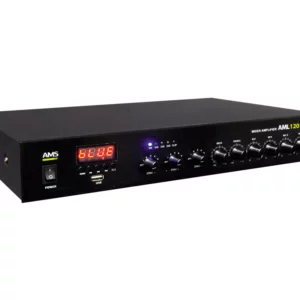 AMS - AML 120 USB - Amplifier/mixer. 120W @ 4 Ohm. 120 W @ L100V. 3 zonas. Priority Mic. MP3. USB/Bluetooth.