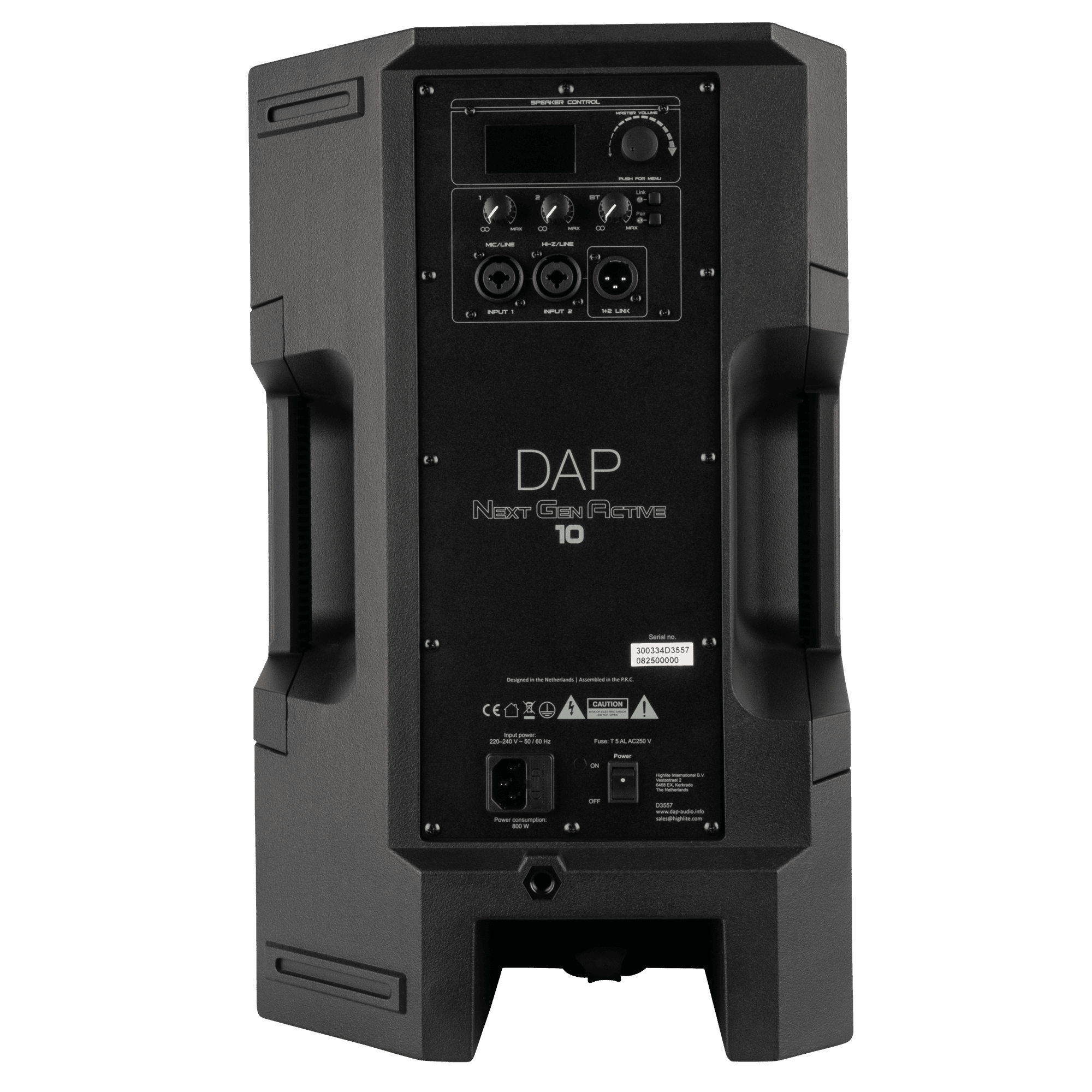 DAP AUDIO - DAP NGA-10A - Altavoz activo de 10” con BT, de alta potencia y rango completo, 000 W RMS, 2000 W de pico, SPL máximo de 126 dB a 1 m - Imagen 16