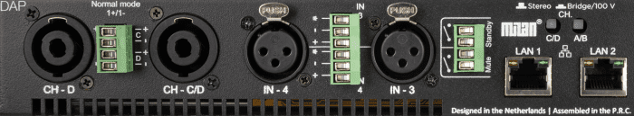 DAP AUDIO - DAP MI-4.600 - Amplificador de instalación de cuatro canales con DSP y Milan (4 x 600 W) - Imagen 5