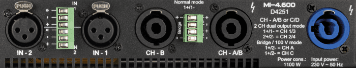 DAP AUDIO - DAP MI-4.600 - Amplificador de instalación de cuatro canales con DSP y Milan (4 x 600 W) - Imagen 6