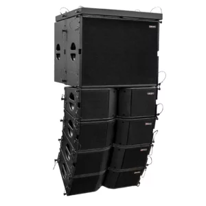Mark - SET MAP 3008 - Sistema Line Array activo. Sub 18'' activo + 4 Sat activos (2 x Woofer 8'' + 1 x Driver 3'' c/u). 5700 W.