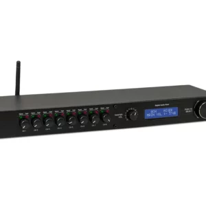 Work pro - MD 82 AX MK II - Mezclador digital. 8 canales micrófono. Control a través de RS485 y app iOS/Android. Bluetooth. 1 unidad rack 19''.