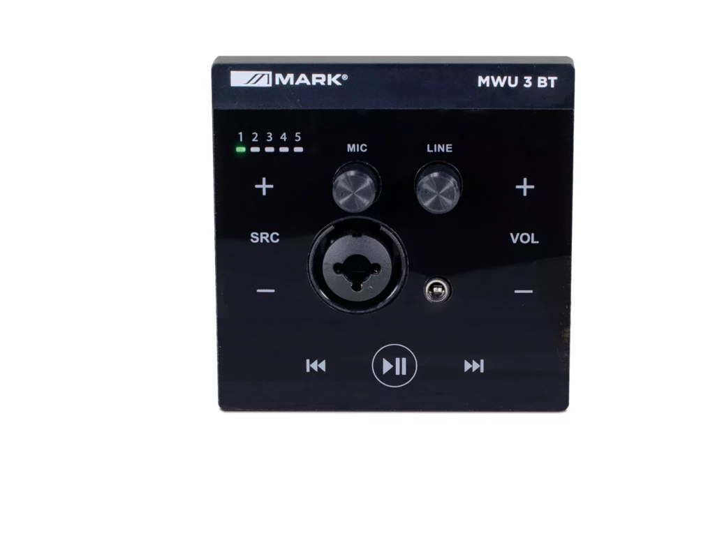 Mark - MWU 3 BT - Mando mural bluetooth con conectividad RJ45. Compatible con el amplificador PM 360 MX