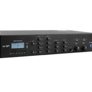 pa_2502_bt_2_20250715094443 Work pro - PA 2502 BT - Amplificador con mezclador/reproductor. 2 x 250 W @ 4 Ohm, L70/100V. 2 zonas. 4 MIC/LINE